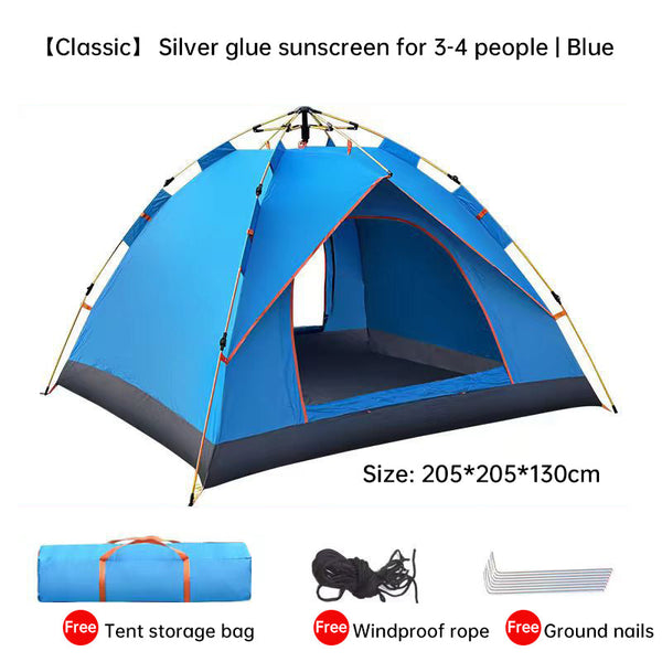Quick Deploy Outdoor Camping Tent for 3-4 People