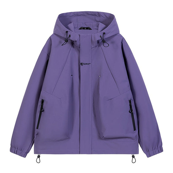 Men's Hooded Waterproof Windproof Outdoor Workwear Jacket