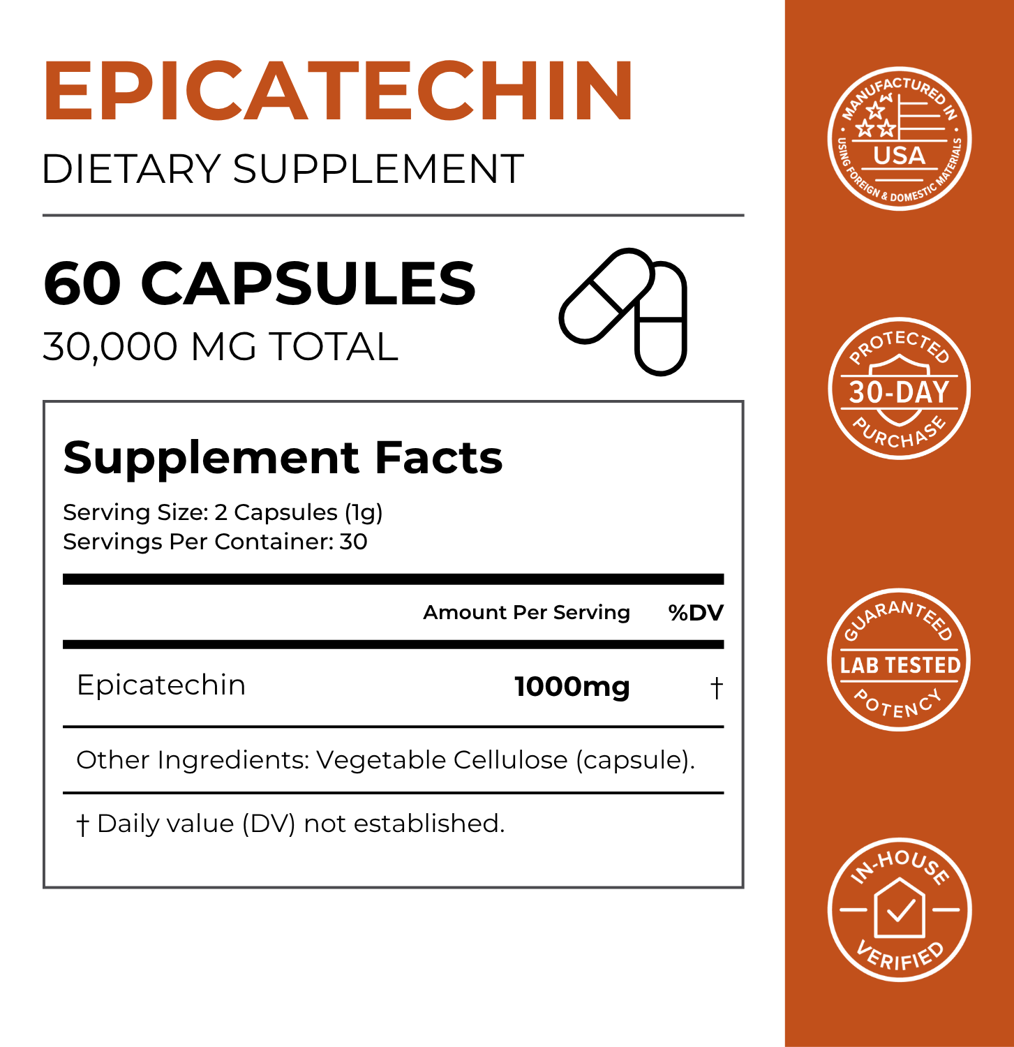 Epicatechin Supplement for Fitness and Performance Support